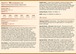 Arwel Mithmirelen - Half-Elf Druid Warden
