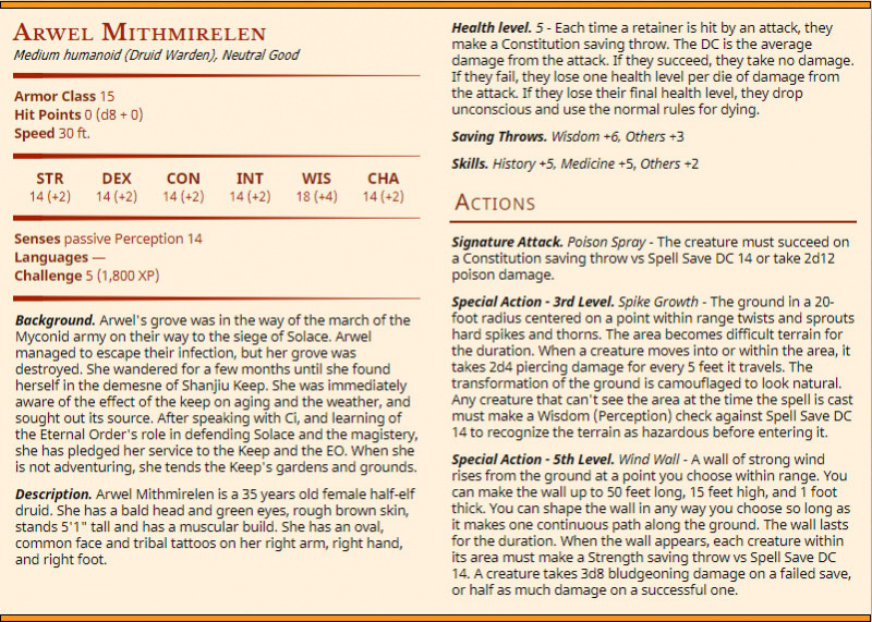 Arwel Mithmirelen - Half-Elf Druid Warden